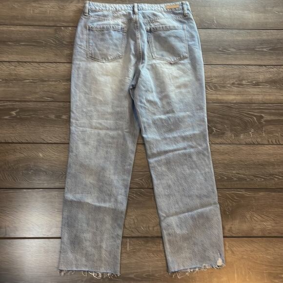 Blank NYC The Madison Crop Distressed Blue Jeans Women’s Size 29 - Picture 4 of 8